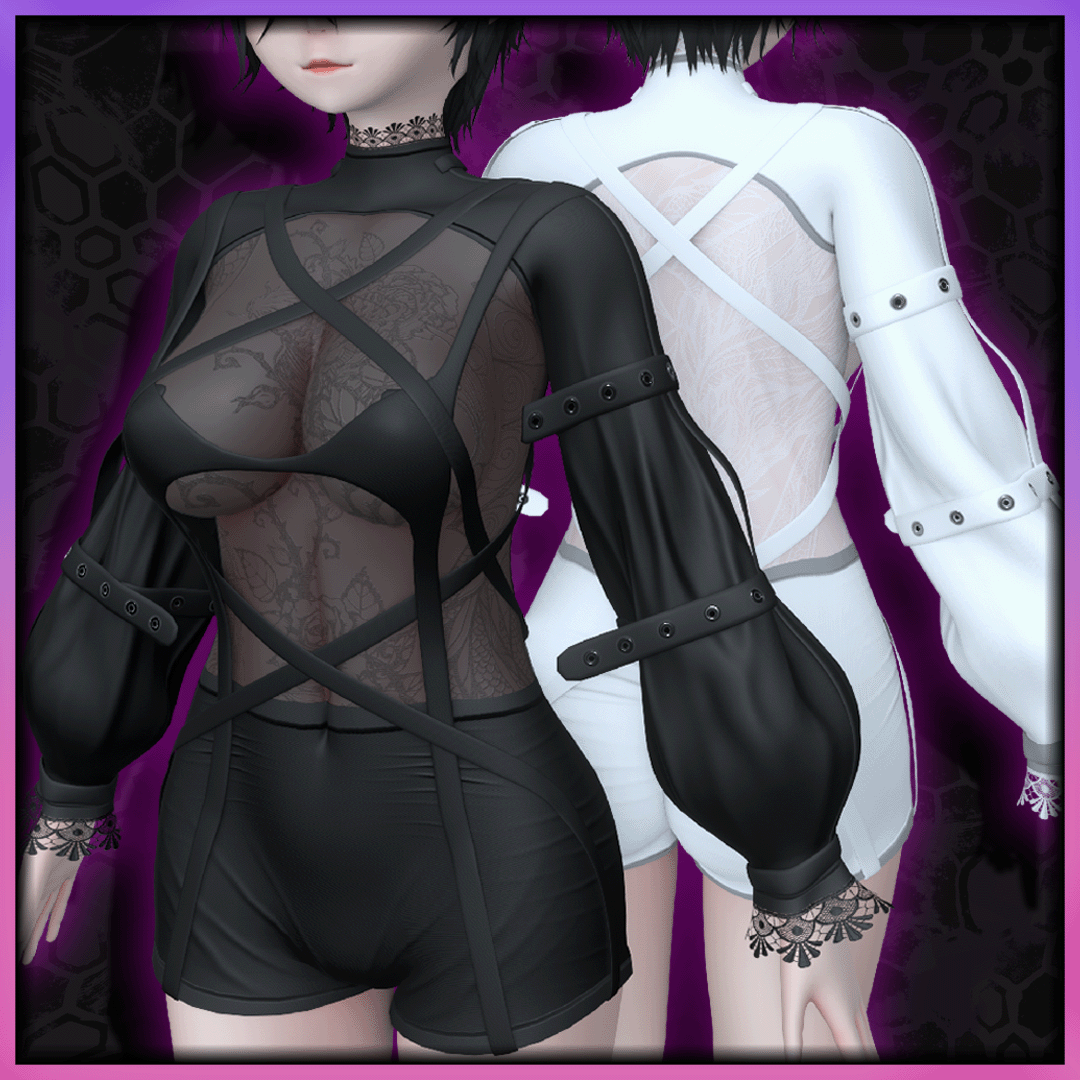 Gothic Strappy Bodysuit